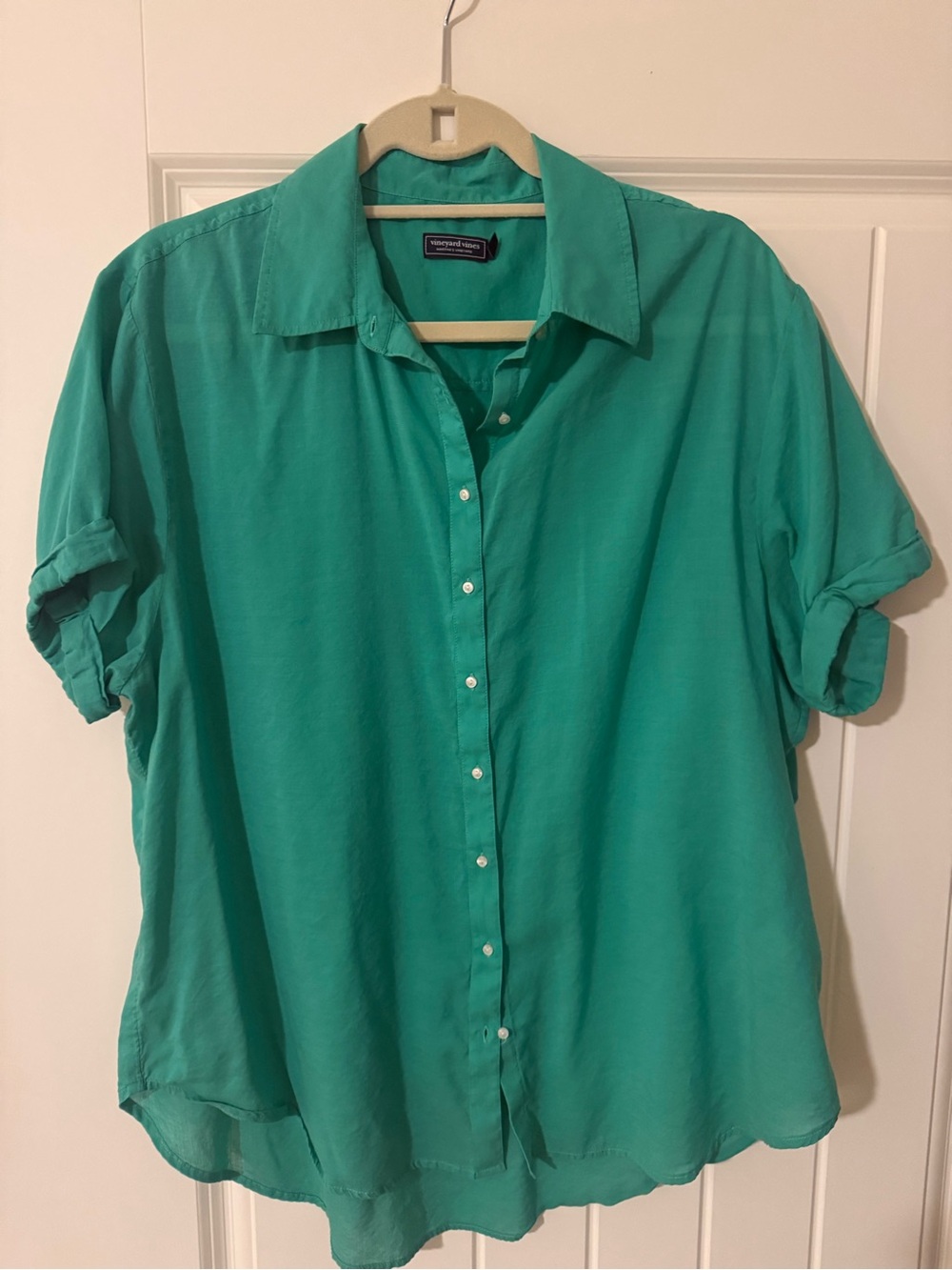 Vineyard Vines Seagram Green Button-Down Shirt